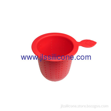 Leave Shape Silicone Rubber Tea Infuser And Strainer 